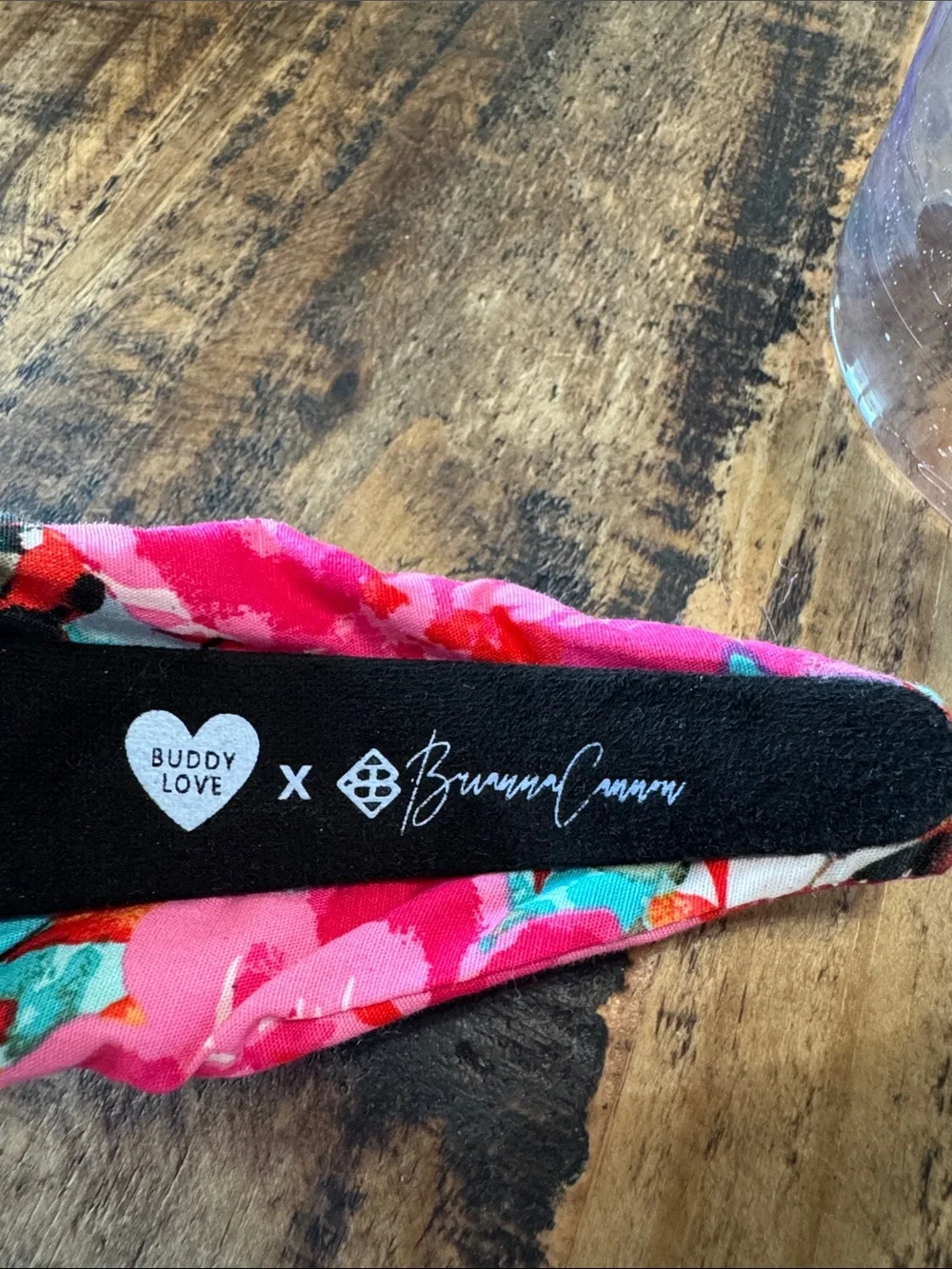 Brianna Cannon + Buddy Love Pink Floral Jewel Headband with Multicolor Accents